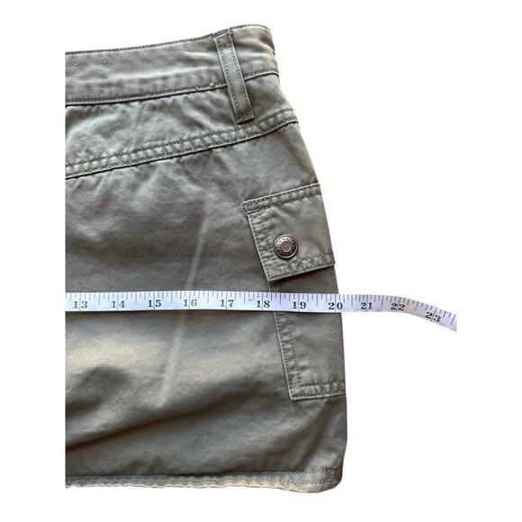 VTG Old Navy Green Cargo Mini Skirt w/ Shorts Women's Size 8 Cotton Y2K - Picture 7 of 7